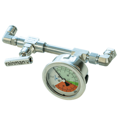 Rainman CP — Valve / Gauge Assembly — representative product photograph